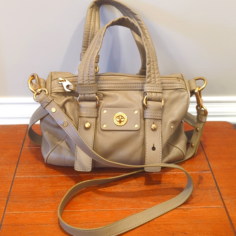 Marc Jacobs leather Boston bag with detachable strap